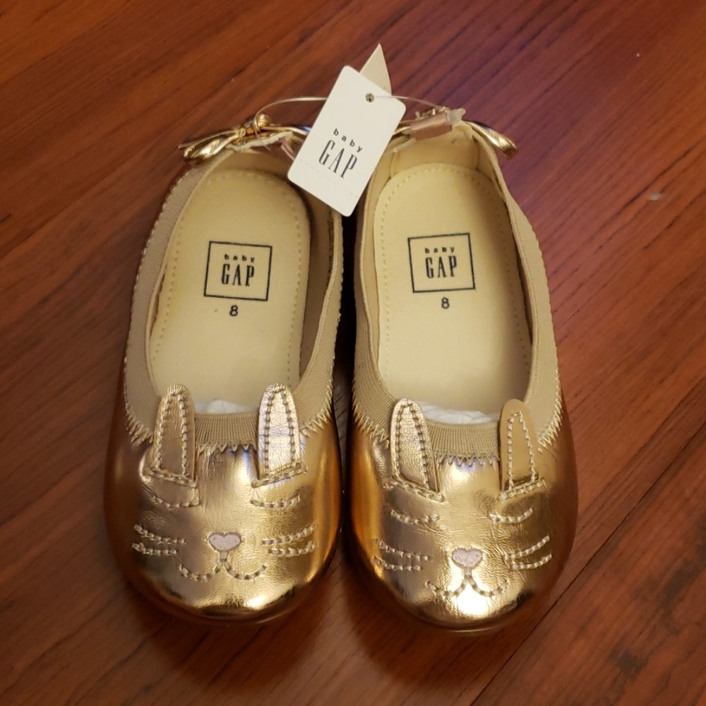 Gap Rose Gold Bunny Shoes